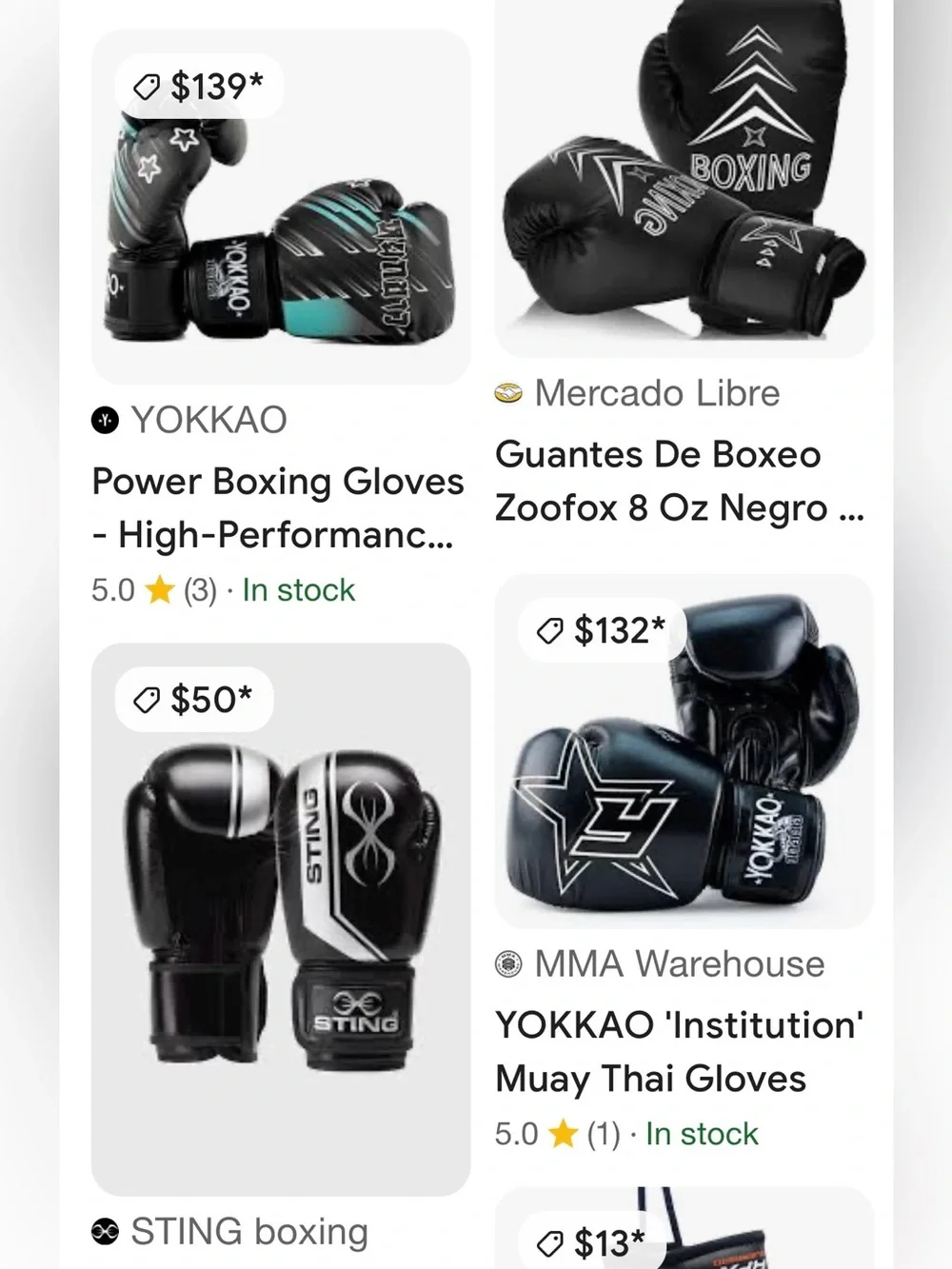 #1332**Black Boxing Gloves with White Graphics - Picture 5 of 15